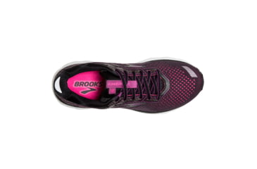 Image of Brooks Ghost 12 Road Running Shoe - Womens, Black/Hollyhock/Pink, Medium, 11.0, 1203051B063.110