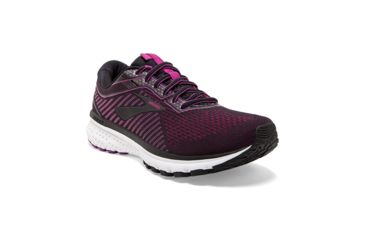 Image of Brooks Ghost 12 Road Running Shoe - Womens, Black/Hollyhock/Pink, Medium, 11.0, 1203051B063.110