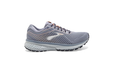 Image of Brooks Ghost 12 Road Running Shoe - Womens, Granite/Peacoat/Peach, Medium, 12.0, 1203051B086.120