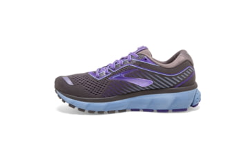 Image of Brooks Ghost 12 Road Running Shoe - Womens, Shark/Violet/Bel Air Blue, Medium, 5.0, 1203051B097.050
