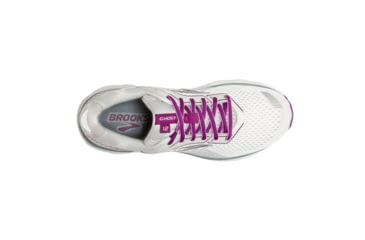 Image of Brooks Ghost 12 Road Running Shoe - Womens, White/Grey/Hollyhock, Medium, 5.0, 1203051B186.050