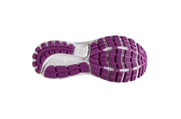 Image of Brooks Ghost 12 Road Running Shoe - Womens, White/Grey/Hollyhock, Medium, 5.0, 1203051B186.050