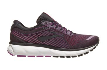 Image of Brooks Ghost 12 - Womens, Black/Hollyhock/Pink, Medium, 6.0, 1203051B063.060