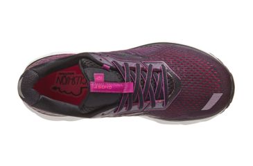 Image of Brooks Ghost 12 - Womens, Black/Hollyhock/Pink, Medium, 6.0, 1203051B063.060