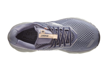 Image of Brooks Ghost 12 - Womens, Granite/Peacoat/Peach, Medium, 6.0, 1203051B086.060