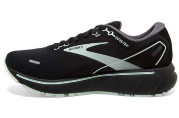 Image of Brooks Ghost 14 GTX Running Shoes - Womens, Medium, Black/Blackened Pearl/Aquaglass, 6.5, 1203551B015.065