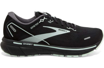 Image of Brooks Ghost 14 GTX Running Shoes - Womens, Medium, Black/Blackened Pearl/Aquaglass, 6.5, 1203551B015.065