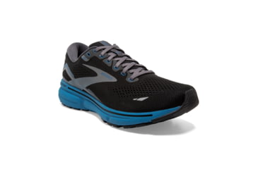 Image of Brooks Ghost 15 Running Shoes - Mens, Black/Blackened Pearl/Blue, 10.0, 1103931D056.100