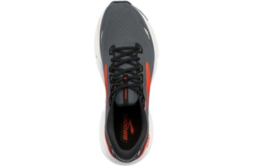 Image of Brooks Ghost 15 Running Shoes - Mens, Ebony/Black/Spicy Orange, 8.0, 1103931D024.080