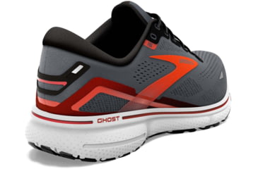 Image of Brooks Ghost 15 Running Shoes - Mens, Ebony/Black/Spicy Orange, 8.0, 1103931D024.080