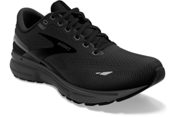 Image of Brooks Ghost 15 Running Shoes - Mens, Extra Wide, Black/Black/Ebony, 8.5, 1103934E020.085