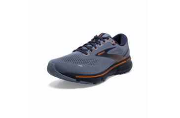 Image of Brooks Ghost 15 Running Shoes - Mens, Flintstone/Peacoat/Oak, 9.0, 1103931D025.090
