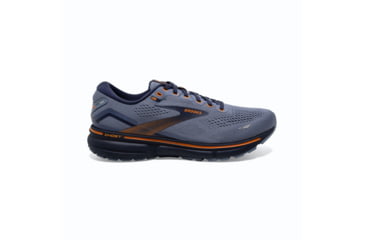 Image of Brooks Ghost 15 Running Shoes - Mens, Flintstone/Peacoat/Oak, 9.0, 1103931D025.090