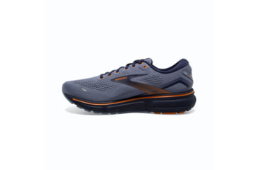 Image of Brooks Ghost 15 Running Shoes - Mens, Flintstone/Peacoat/Oak, 9.0, 1103931D025.090