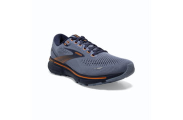 Image of Brooks Ghost 15 Running Shoes - Mens, Flintstone/Peacoat/Oak, 9.0, 1103931D025.090