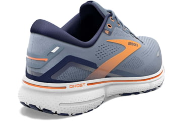 Image of Brooks Ghost 15 Running Shoes - Mens, Flintstone/Peacoat/Orange Pop, 8.5, 1103931D417.085