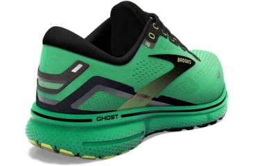 Image of Brooks Ghost 15 Running Shoes - Mens, Green/Black/Sharp Green, 8.0, 1103931D360.080