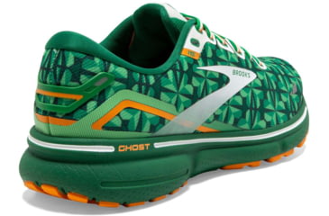 Image of Brooks Ghost 15 Running Shoes - Mens, Green/White/Orange, 10.0, 1103931D371.100
