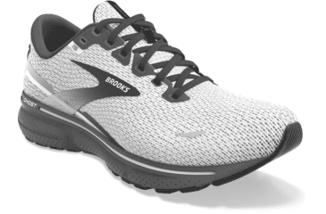 Image of Brooks Ghost 15 Running Shoes - Mens, White/Black, 7.5, 1103931D121.075