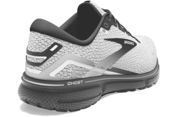 Image of Brooks Ghost 15 Running Shoes - Mens, White/Black, 7.5, 1103931D121.075