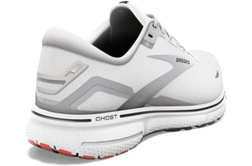 Image of Brooks Ghost 15 Running Shoes - Mens, White/Black/Flame, 15.0, 1103931D184.150
