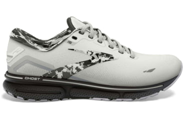 Image of Brooks Ghost 15 Running Shoes - Mens, White/Ebony/Oyster, 12.0, 1103931D149.120