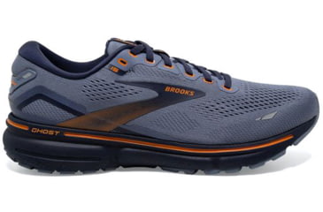 Image of Brooks Ghost 15 Running Shoes - Mens, Wide, Flintstone/Peacoat/Oak, 9.0, 1103932E025.090