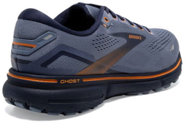 Image of Brooks Ghost 15 Running Shoes - Mens, Wide, Flintstone/Peacoat/Oak, 9.0, 1103932E025.090