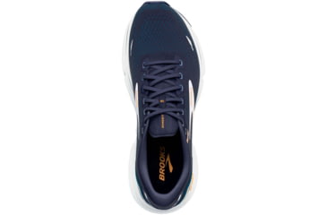 Image of Brooks Ghost 15 Running Shoes - Mens, Wide, Peacoat/Blue/Orange Pop, 9.0, 1103932E439.090