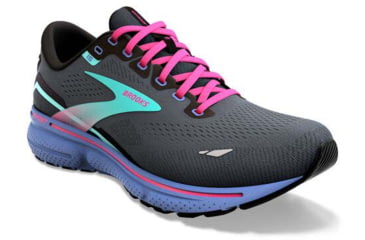 Image of Brooks Ghost 15 Running Shoes - Womens, Medium, Black/Blue/Aruba, 10.0, 1203801B079.100
