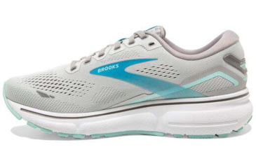 Image of Brooks Ghost 15 Running Shoes - Womens, Medium, Grey/Blackened Pearl/Blue, 10.0, 1203801B085.100