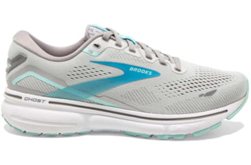 Image of Brooks Ghost 15 Running Shoes - Womens, Medium, Grey/Blackened Pearl/Blue, 10.0, 1203801B085.100