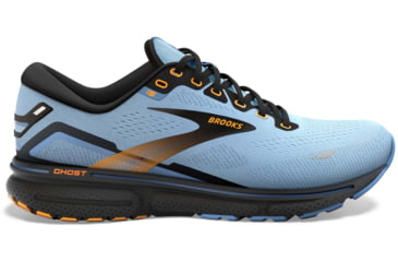 Image of Brooks Ghost 15 Running Shoes - Womens, Medium, Light Blue/Black/Yellow, 10.0, 1203801B437.100
