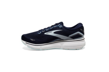 Image of Brooks Ghost 15 Running Shoes - Womens, Peacoat/Pearl/Salt Air, 6 Extra Wide, 1203802E450.060