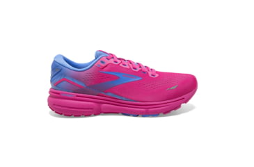 Image of Brooks Ghost 15 Running Shoes - Womens, Pink Glo/Blue/Fuchsia, 6 Narrow, 1203801B606.060