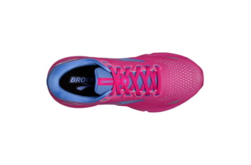 Image of Brooks Ghost 15 Running Shoes - Womens, Pink Glo/Blue/Fuchsia, 6 Narrow, 1203801B606.060