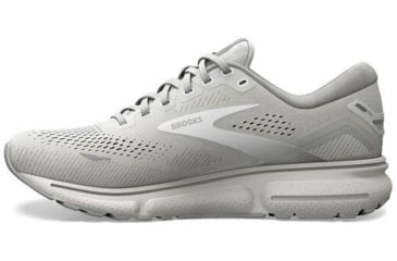 Image of Brooks Ghost 15 Running Shoes - Womens, Wide, Oyster/Alloy/White, 9.0, 1203801D112.090