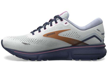 Image of Brooks Ghost 15 Running Shoes - Womens, Wide, Spa Blue/Neo Pink/ Copper, 10.5, 1203801D492.105