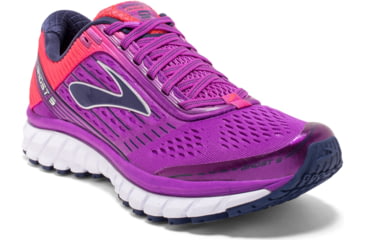 Image of Brooks Ghost 9 Road Running Shoe - Women's-Purple/Pink/Blue-Medium-8