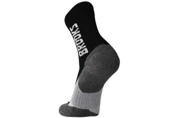 Image of Brooks Ghost Crew Sock, Black/BR Crew, L, 280495039.035
