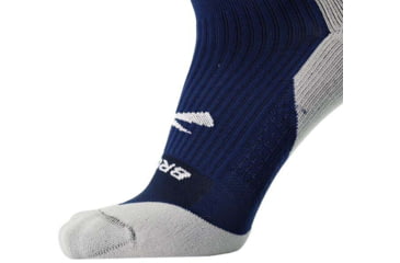 Image of Brooks Ghost Crew Sock, Navy/Brooks Stripe, S, 280495410.025