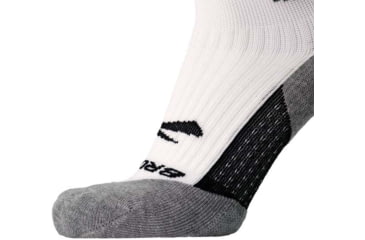 Image of Brooks Ghost Crew Sock, White/BR Crew, L, 280495161.035