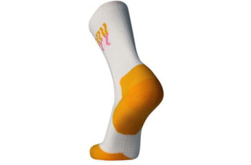 Image of Brooks Ghost Crew Sock, White/Run Happy, L, 280495183.035