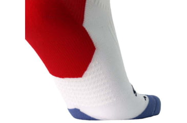 Image of Brooks Ghost Crew Sock, White/Run USA, S, 280495107.025