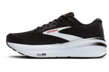 Image of Brooks Ghost Max 2 Road Running Shoes - Mens, Black/White/Fiery Red, 10.0 US/Medium, 1104311D027.100