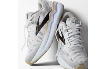 Image of Brooks Ghost Max 2 Road Running Shoes - Mens, White/Pelican/Oyster, 11.5 US/Medium, 1104311D125.115