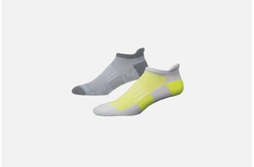 Image of Brooks Ghost Midweight Running Socks, Pack of 2, Oxford/AsphaltWhite/Nightlife, Large 741543-Oxford/AsphaltWhite/Nightlife-L