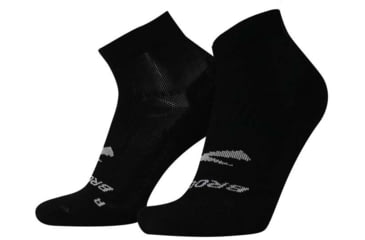 Image of Brooks Ghost Quarter Sock, Black, L, 280499001.035
