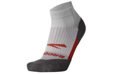 Image of Brooks Ghost Quarter Sock, Light Pikes Peak/Red Clay, M, 280499094.030