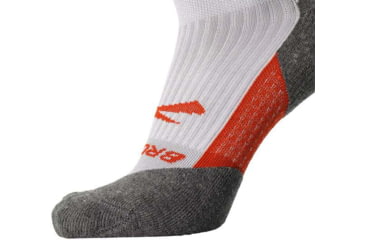 Image of Brooks Ghost Quarter Sock, Light Pikes Peak/Red Clay, M, 280499094.030